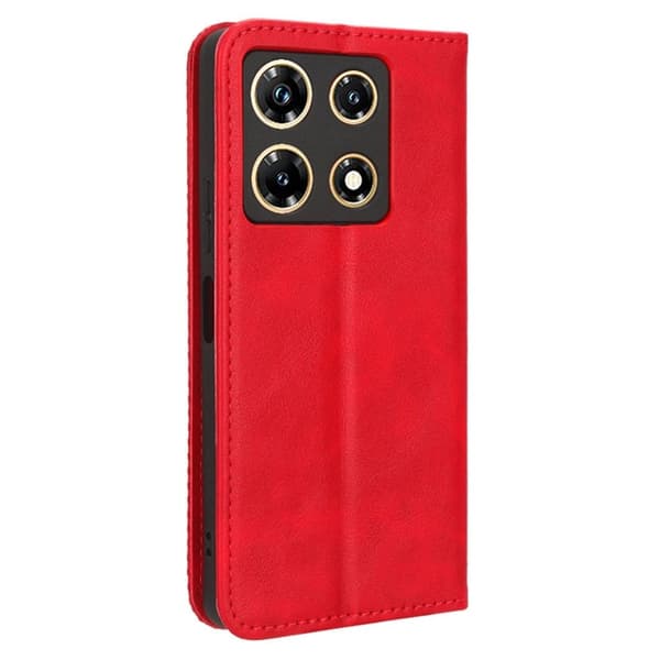 Bofink Vintage Infinix Note 30 Pro Nahkakotelo - Punainen Red