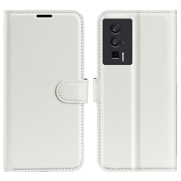 Klassisk Xiaomi Redmi K60 / K60 Pro Flip Etui - Hvid White
