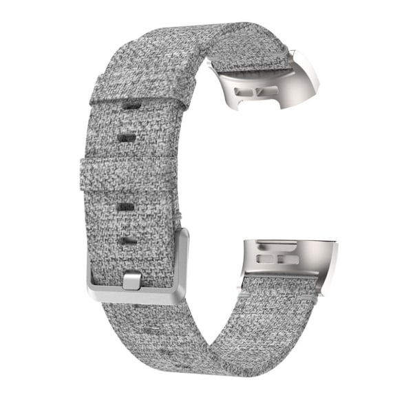 Fitbit Charge 3 andningsbart ersättningsarmband för klocka - Grå Silvergrå