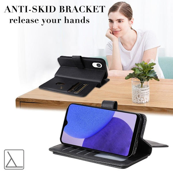 10-slot Lompakko Suojakotelo For Samsung Galaxy A23e - Ruusukulta Pink
