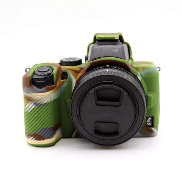 Nikon Z50 silikoneovertræk - Camouflage Green