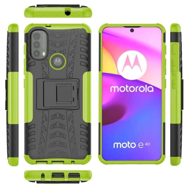Offroad Etui Motorola Moto E40 - Grøn Green