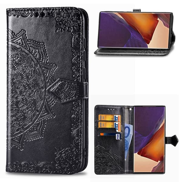 mandala Samsung Galaxy Note20 Ultra 5G / Note 20 Ultra flip etui - sort Black