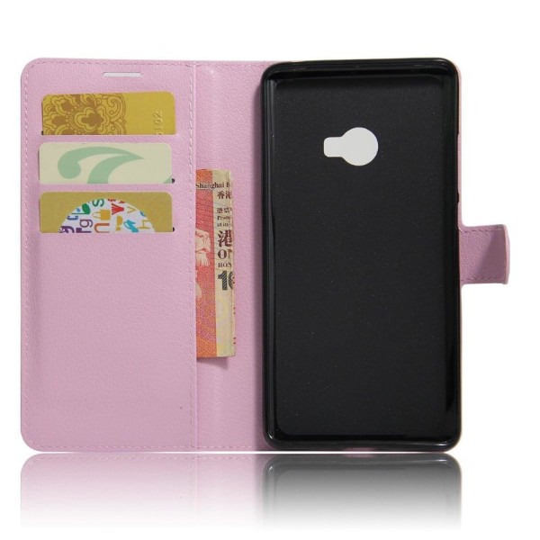 Xiaomi Mi Note 2 Skinn fodral med kortfickor - Ljus rosa Rosa