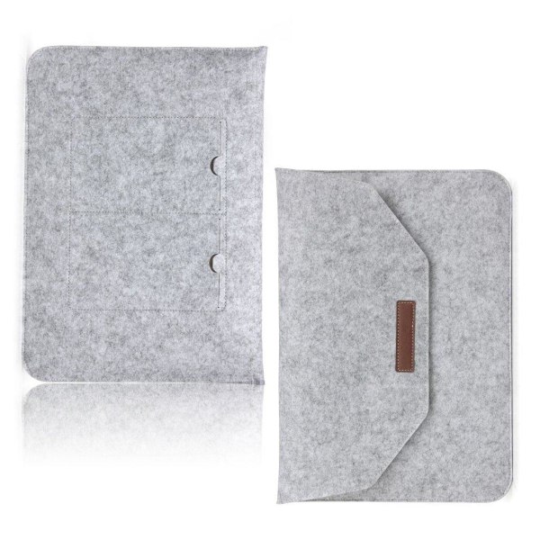Macbook Air 11 tum laptopväska kardborre filt - Grå Silvergrå