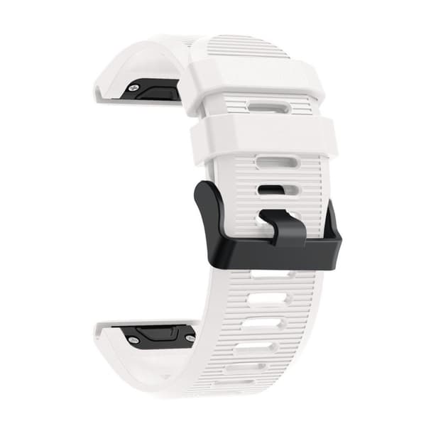 Garmin Fenix 5X Plus klockarmband i silikon - Vit Vit
