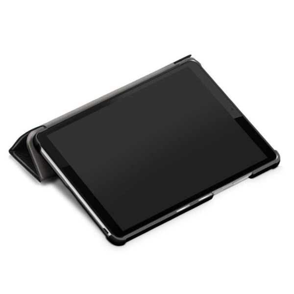 Lenovo Tab M8 Litchi Læder Flip Etui - Sort Black
