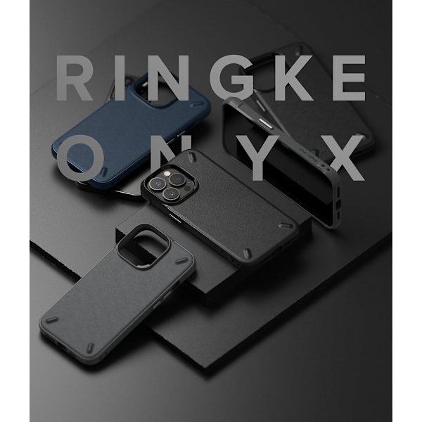 RINGKE ONYX - iPhone 13 Pro Max - Tummanharmaa Silver grey