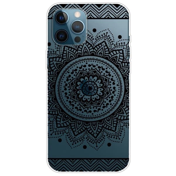 Deco iPhone 14 Pro kotelot - Datura Kukkia Black
