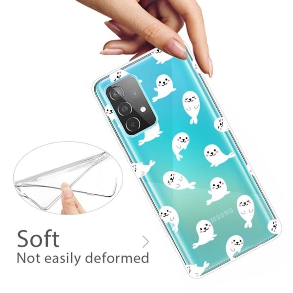 Deco Samsung Galaxy A32 5G etui - Cute Seals White