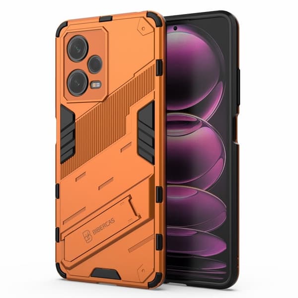 Stöttåligt Xiaomi Redmi Note 12 Pro hybridskal - Orange Orange