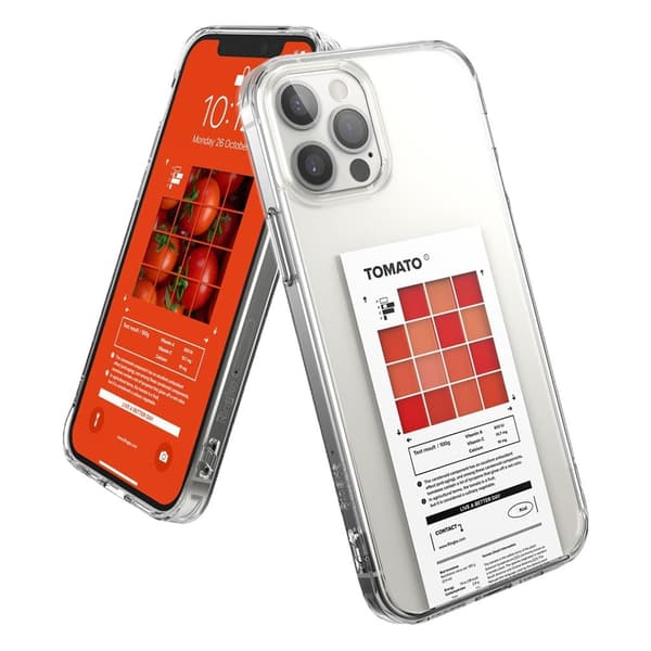 Ringke FUSION DESIGN - iPhone 12 Pro Max - Tomaatti Transparent