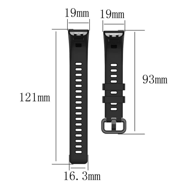 Huawei Band 4 Pro TER-B29S / 3 Pro Replacement Strap Adjustable Silicone Watch Band (Free Size) - Cyan Blue