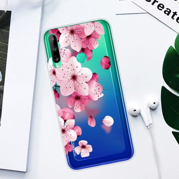 Deco Huawei P40 Lite E Cover - Blomst Pink