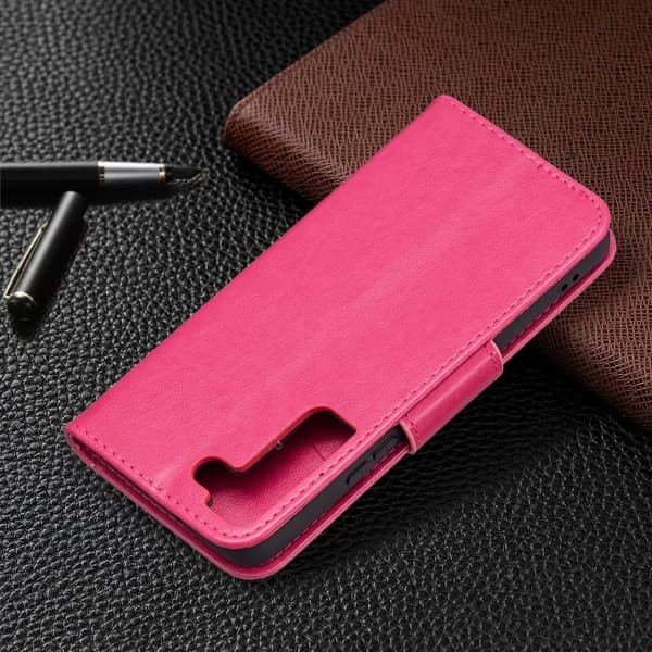 Butterfly Samsung Galaxy S22 Flippetui - Rose Pink
