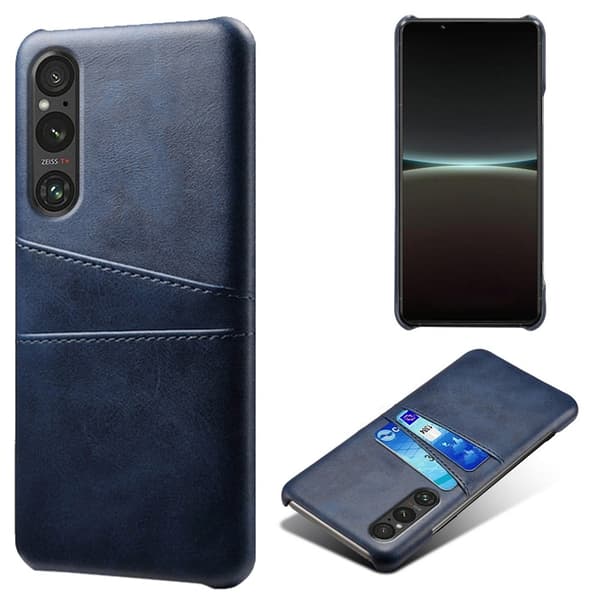 Dual Card Etui Sony Xperia 1 V - Blå Blue