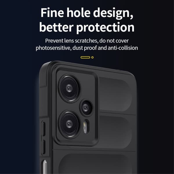 Mjukt greppformat Xiaomi Poco F5 Pro / Xiaomi Redmi Note 12 Turbo skal - Silver/Grå Silvergrå