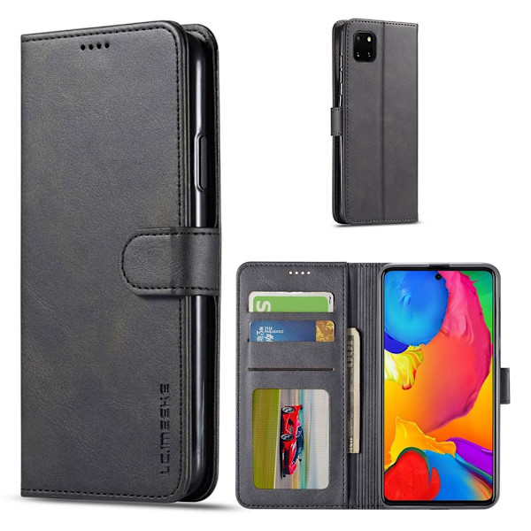LC.IMEEKE Samsung Galaxy Note 10 Lite flip etui - Svart Black