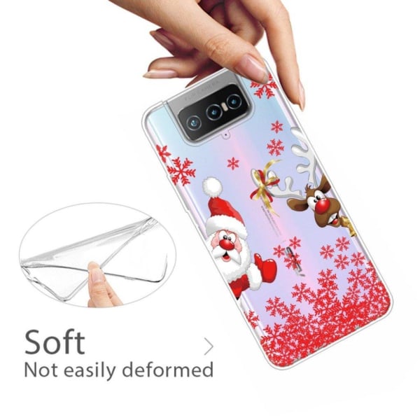 Christmas ASUS Zenfone 7 Pro case - Thumb-up Santa Red