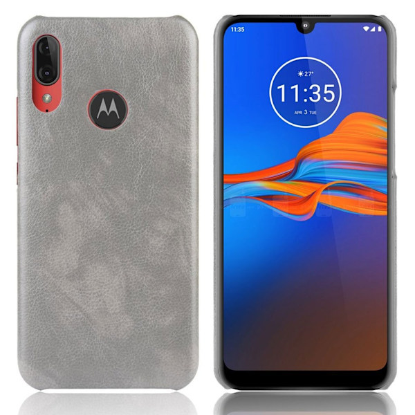 Prestige Motorola Moto E6 Plus etui - Grå Silver grey