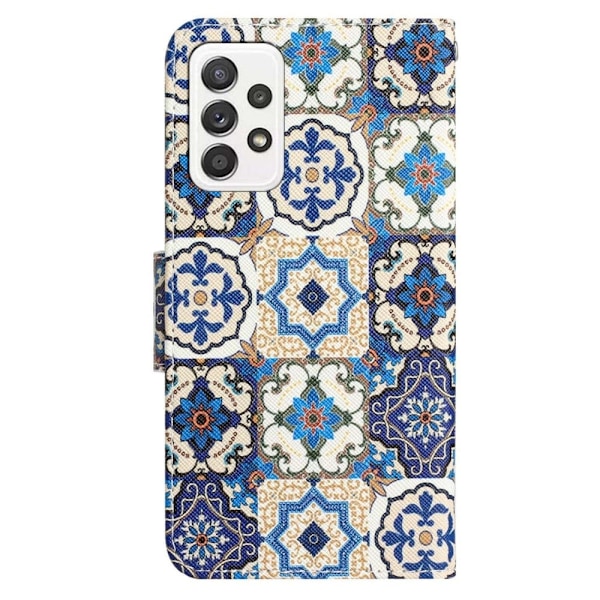 Wonderland Samsung Galaxy A53 5G flip etui - Retro Totem Multicolor