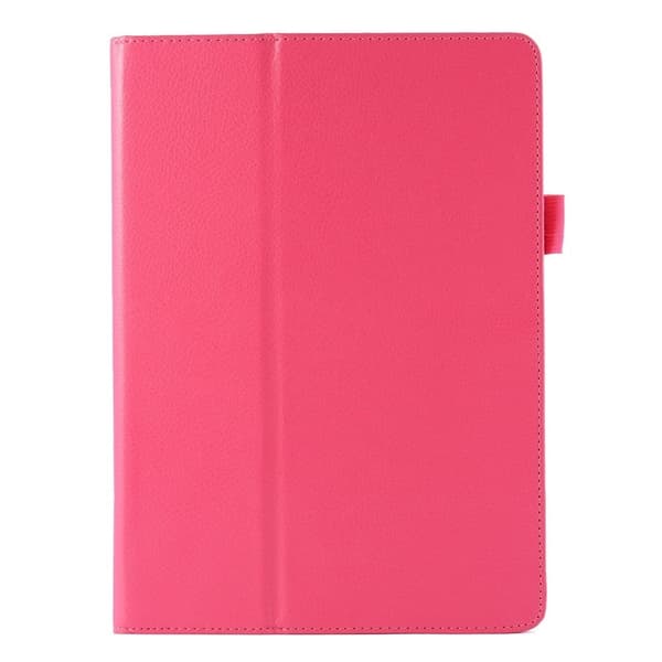 Lychee Texture Folio Stand Nahka Smart Case iPad Air 2 - Ruusu Pink