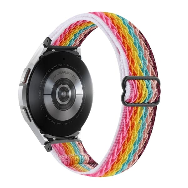 Samsung Galaxy Watch 5 / 4 elastiskt nylonarmband - Regnbåge multifärg