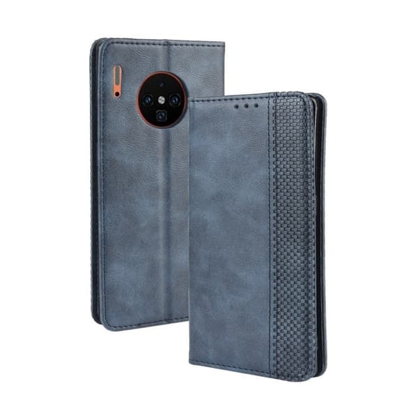 Bofink Vintage Huawei Mate 30 Pro leather etui - Blå Blue