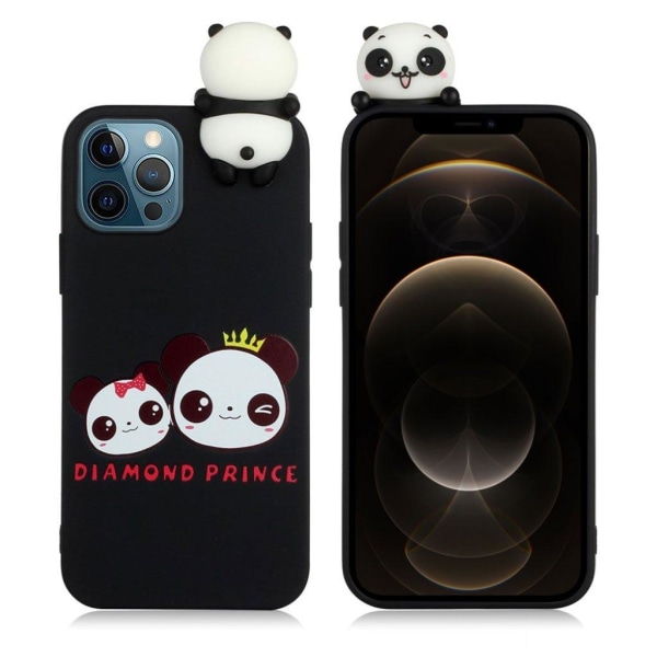 Cute 3D iPhone 12 Pro Max case - Couple Panda White