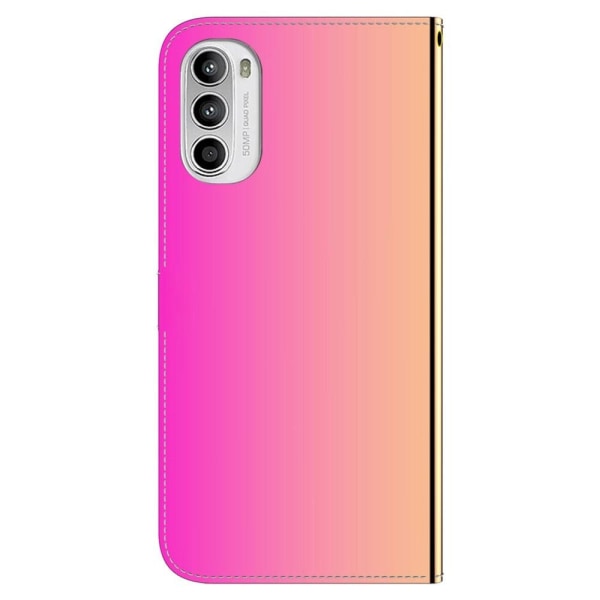 Mirror Motorola Moto G62 5g Flip Etui - Rose Pink
