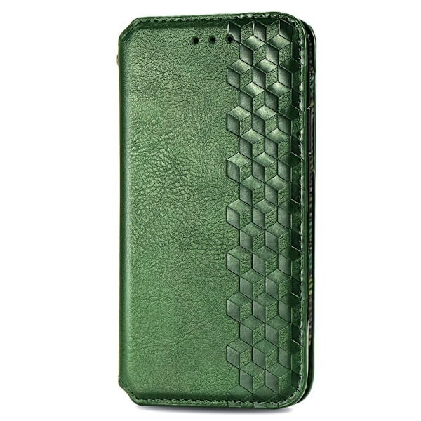 Nahkakotelo With A Stylish Rhombus Imprint For Xiaomi 13 - Vihreä Green