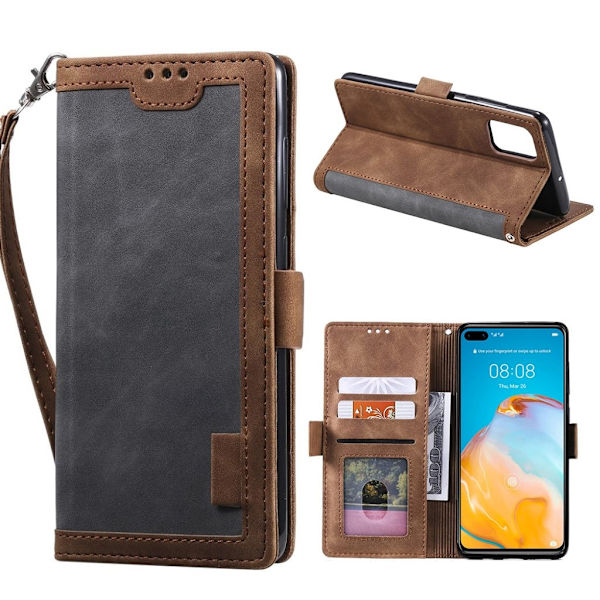 Surburbian Huawei P40 kotelot - Harmaa Silver grey