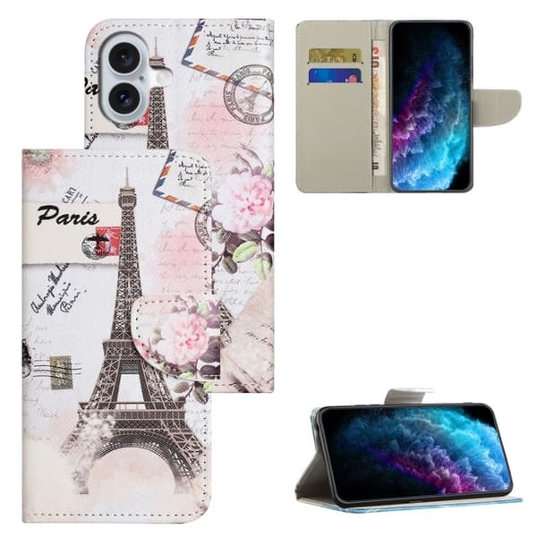 Wonderland iPhone 16 flip kuoret - Torni Pink