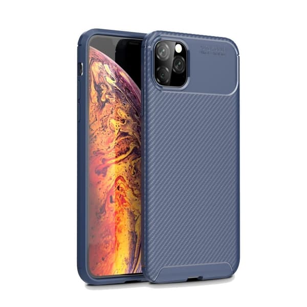 Carbon Shield iPhone 11 Pro Max deksel - Blå Blue
