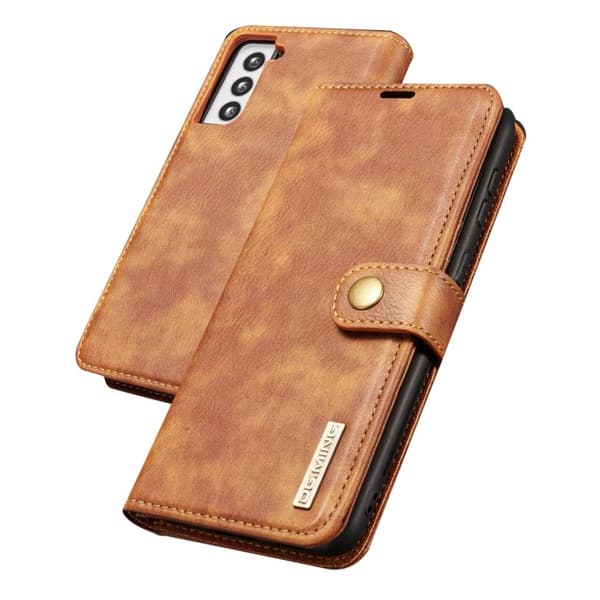 DG.Ming Samsung Galaxy S21 2-in-1 lompakkokotelo - ruskea Brown