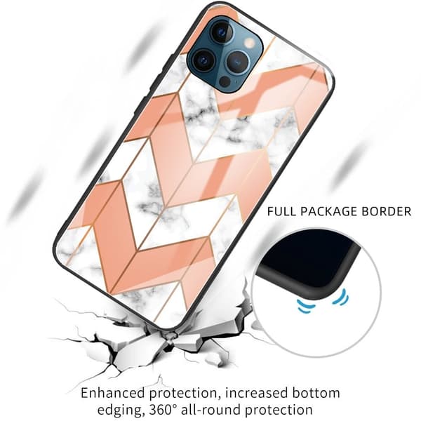 Fantasy Marble iPhone 15 Plus Suojakuori - Oranssi And Valkoinen Marble Orange