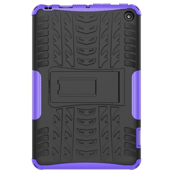 Tire pattern kickstand case for Amazon Fire 7 (2022) - Purple Purple
