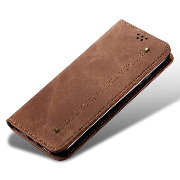 Jeans Motorola Edge 40 Neo flip case - Beige Beige