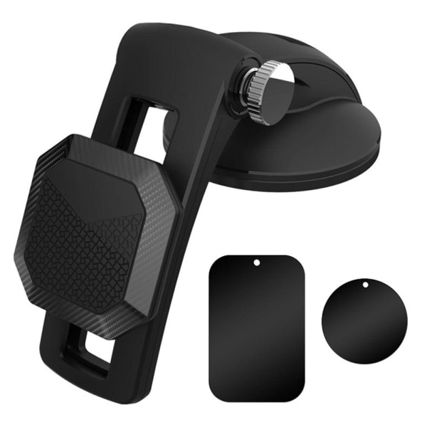 Universal slide rail design car mount phone holder - Black Svart