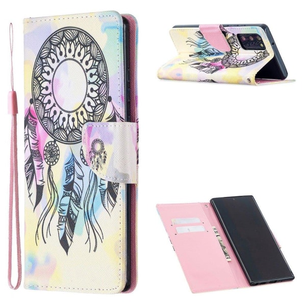 Wonderland Samsung Galaxy Note 20 Flip Etui - Drømmefanger Multicolor