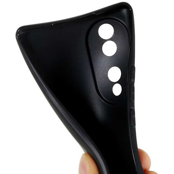 Mykt og matt deksel for Honor 70 Black