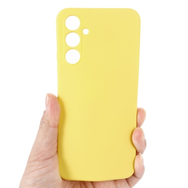 Matt Samsung Galaxy A54 skal av flytande silikon - Gul Gul