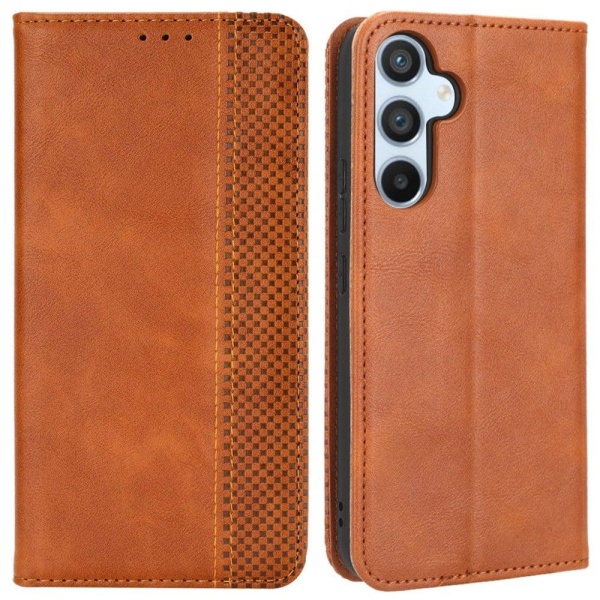 Bofink Vintage Samsung Galaxy A54 Læder Etui - Brun Brown