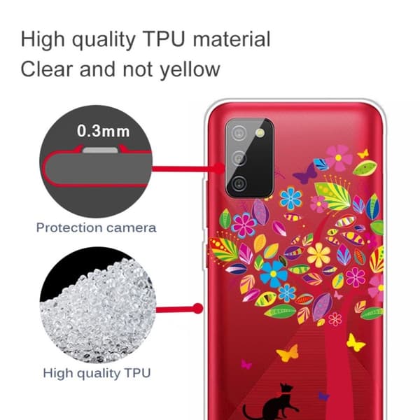 Deco Samsung Galaxy A03s deksel - Katt Og Tre Multicolor