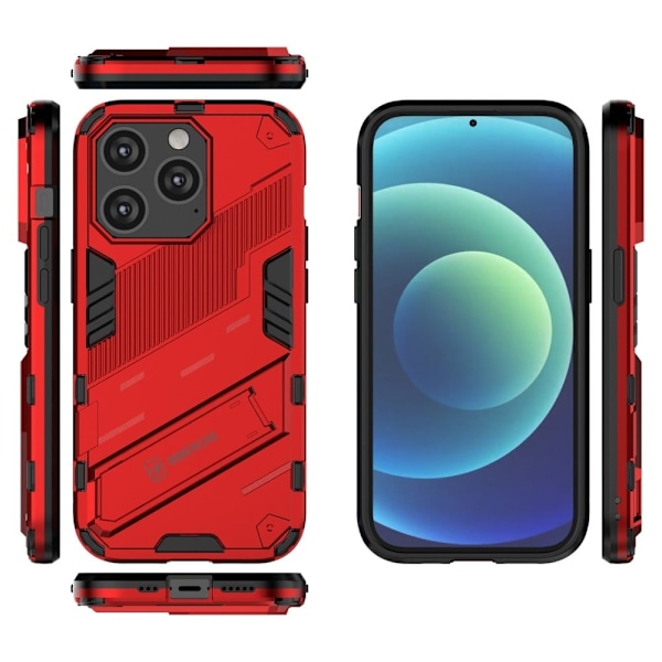 Shockproof Hybrid Deksel med A Modern Touch til iPhone 14 Pro Max - Rød Red