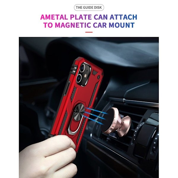 Bofink Combat iPhone 12 Pro / iPhone 12 kotelot - Punainen Red