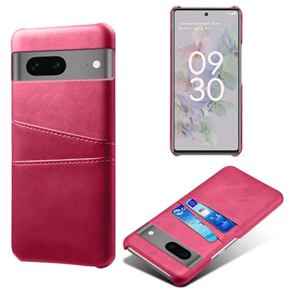 Dual Card Etui Google Pixel 7a - Rose Pink