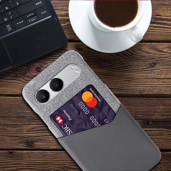 Bofink OnePlus Nord 4 korttikotelo - Harmaa Silver grey