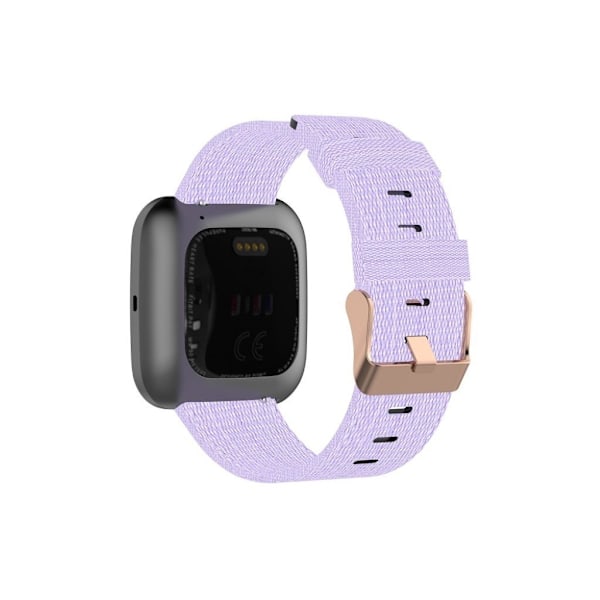 Fitbit Versa / Versa 2 / Blaze klockarmband i nylon - Ljuslila Lila