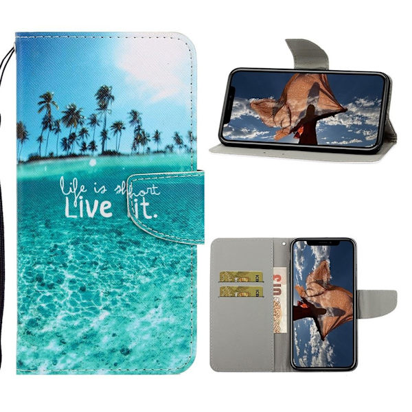 Wonderland iPhone 12 Pro Max Flippetui - Live It Blue